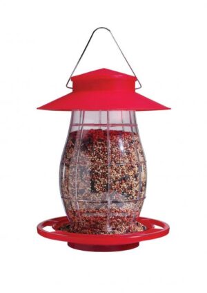 Red Lantern Bird Feeder