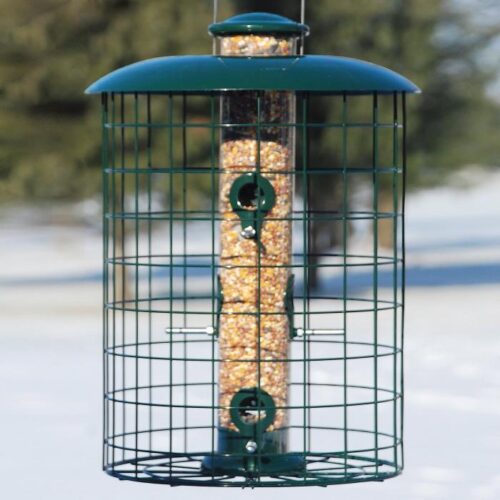 6 Port Caged Seed Tube Bird Feeder - Image 3