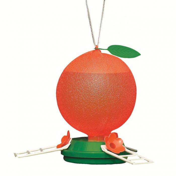 Artline 32 Ounce Orange Oriole Bird Feeder Backyard Chirper