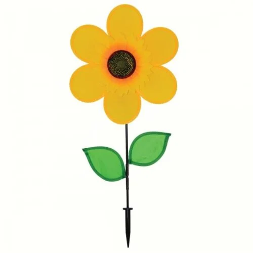 12" Sunflower Spinner with Leaves