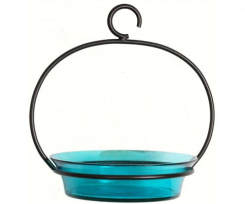 Aqua Cuban Bowl Birdbath