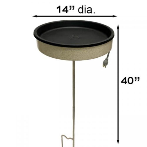 Erva Heated Bird Bath with Pole - Image 2