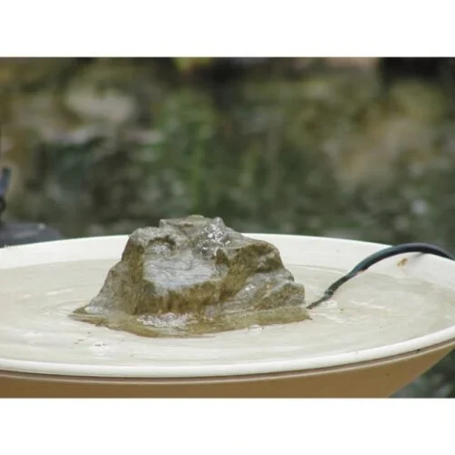 Granite Bubbler Rock for Birdbath with Electric Pump - Image 2