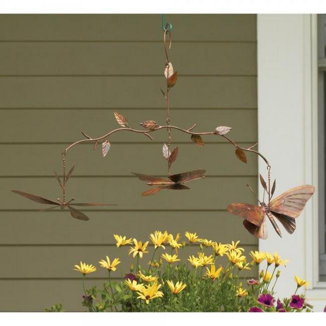 Flamed Hanging Butterfly Branch Mobile