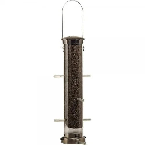 Medium Nickel Quick Clean Thistle Tube Bird Feeder - Image 3