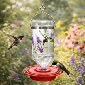 32 OZ Black Chinned Hummingbird Bird Feeder - Bulk (excludes decorative box)