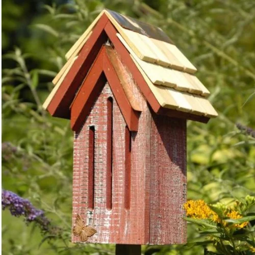 Mademoiselle Butterfly House - Red Whitewash