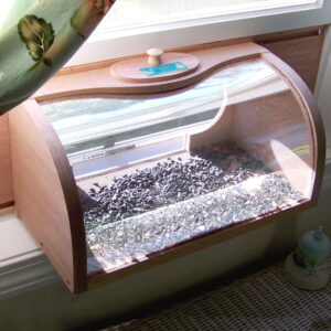 Coveside In-House Breadbox Window Bird Feeder with Mirror