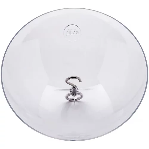 Protective Clear Dome with Chrome Plated Steel Hanger and Hook - Image 2