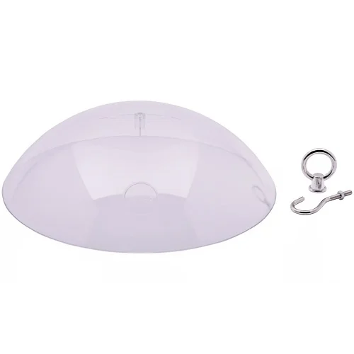 Protective Clear Dome with Chrome Plated Steel Hanger and Hook - Image 3