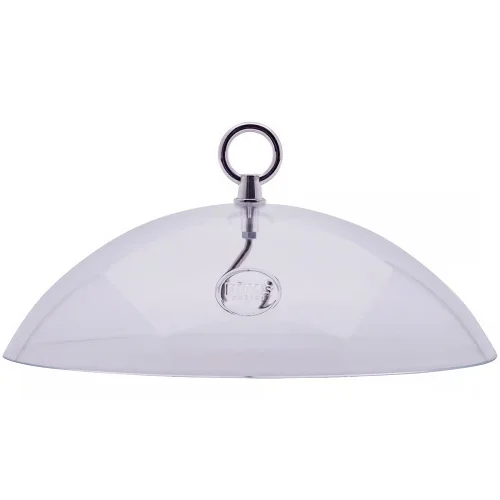 Protective Clear Dome with Chrome Plated Steel Hanger and Hook