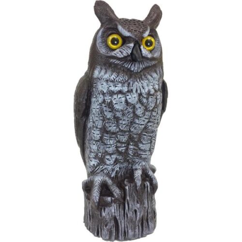 Plastic Great Horned Owl Decoy