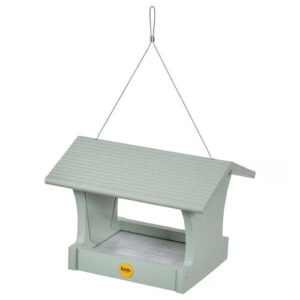 3 Quart Green Recycled Plastic Hopper Bird Feeder