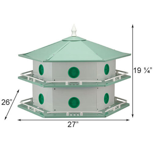 Heath Aluminum 12-Room Deluxe Purple Martin House - Image 3