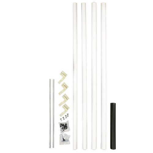 15' Heath Telescoping Martin House and Gourd Pole, White