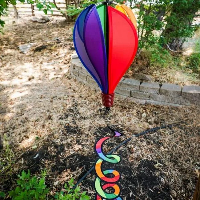 11" Mini Rainbow Hot Air Balloon
