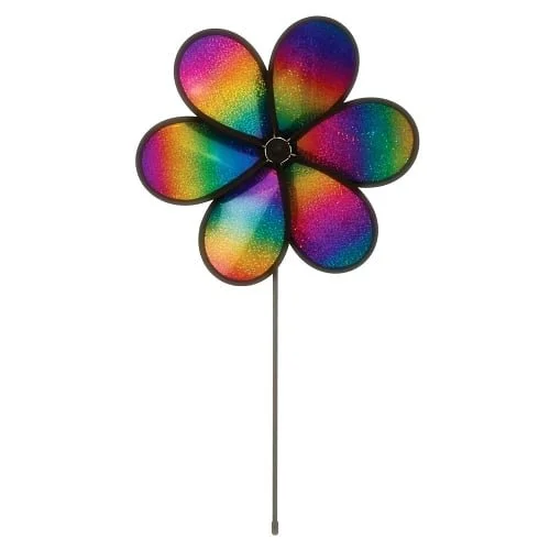 12" Rainbow Whirl Flower Spinner