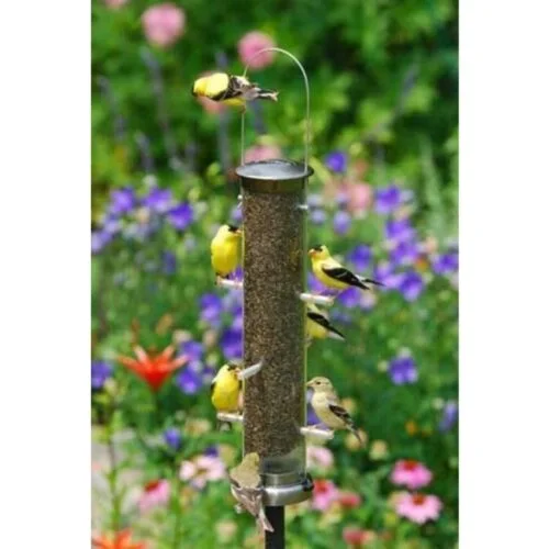 Medium Nickel Quick Clean Thistle Tube Bird Feeder