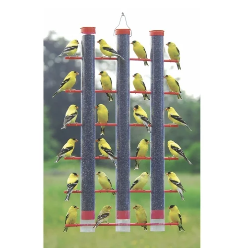 26.5" Finches Favorite 3 Tube Bird Feeder