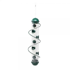 17" Green Spiral Sunflower Seed Bird Feeder