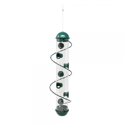 17" Green Spiral Sunflower Seed Bird Feeder
