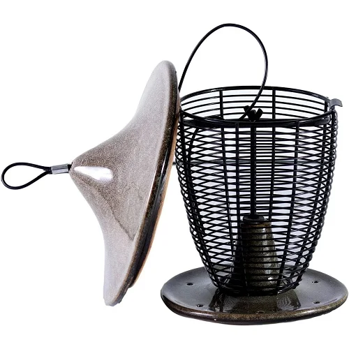 Sandy Granite Pagoda Bird Feeder - Image 2
