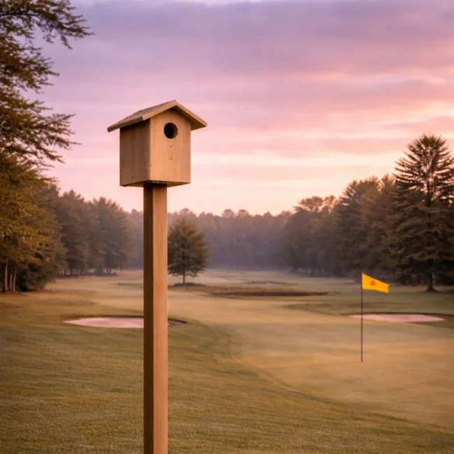 Cedar Screech Owl Birdhouse - Image 5