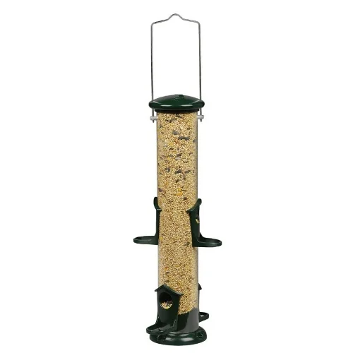 15" Metal Mixed Seed Tube Bird Feeder