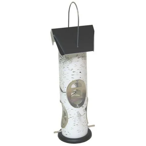 Heavy Duty Birch Log Mixed Seed Tube Feeder - Image 4