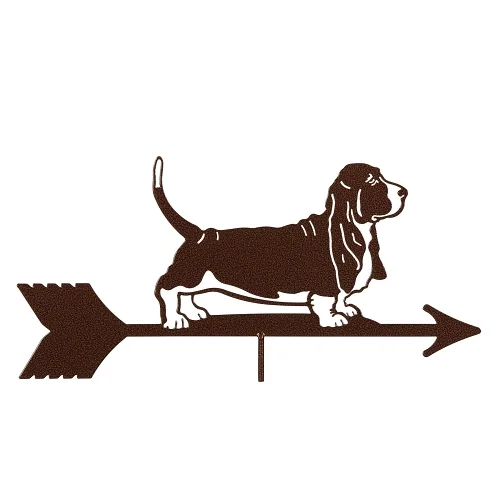 Basset Hound Weathervane with Garden Mount - Image 2