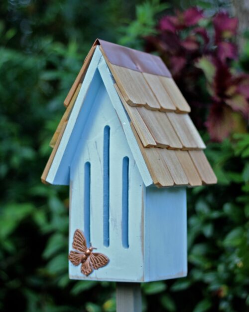 Butterfly Breeze Butterfly House & Stake - Sky Blue - Image 2