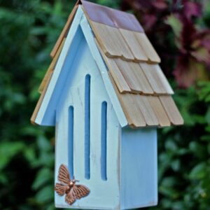 Butterfly Breeze Butterfly House & Stake - Sky Blue
