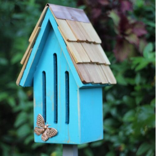Butterfly Breeze Butterfly House & Stake - Teal