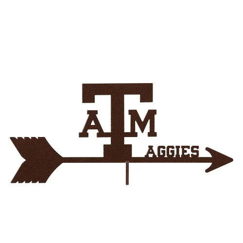 Texas A&M University Weathervane with Choice of Roof, Deck, Post, or 4-Side Mount - Image 3