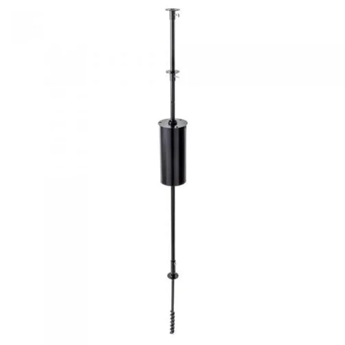 5' Complete Bird Feeder Pole Set with 2 Flanges and Squirrel Baffle - Image 6