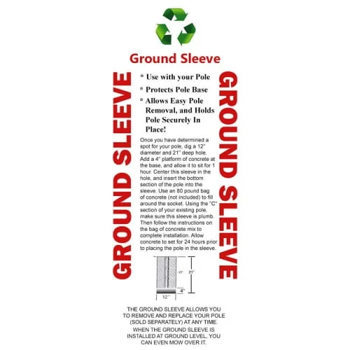 Ground Sleeve for S&K Tri-Tel Poles - Image 3
