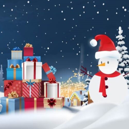 Gift Card - One Person - Nighttime Snow and Snowman