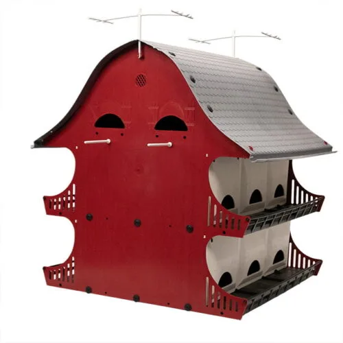 Combo: 16 Room Purple Martin Barn House and 15' Pole and 2 Decoys - Image 2