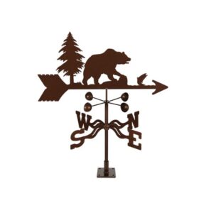 Bear Weathervane - Choice of Roof, Deck, Post, 4-Sided, or Garden Mount