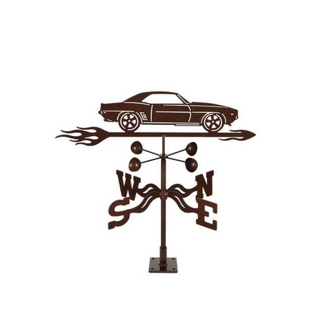 1969 Chevy Camaro Weathervane - Choice of Roof, Deck, Post, 4-Sided, or Garden Mount