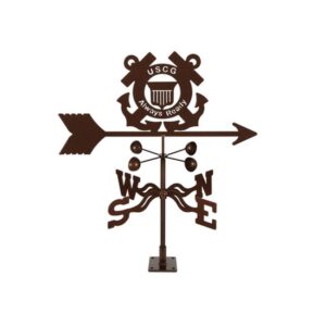 Coast Guard Weathervane - Choice of Roof, Deck, Post, 4-Sided, or Garden Mount