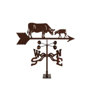 Cow Weathervane- Choice of Roof, Deck, Post, 4-Sided, or Garden Mount