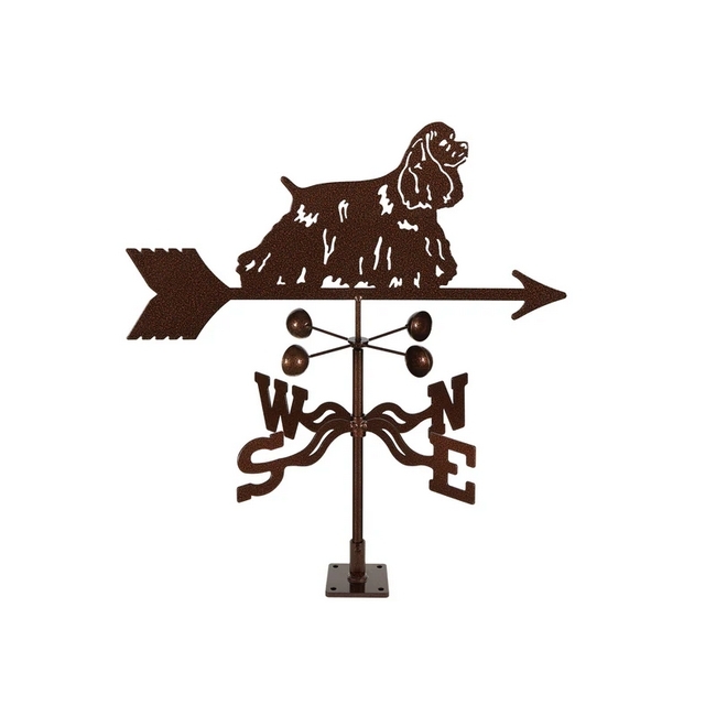 Cocker Spaniel Weathervane - Choice of Roof, Deck, Post, 4-Sided, or Garden Mount