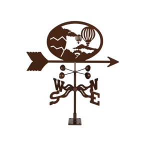 Hot Air Baloon Weathervane - Choice of Roof, Deck, Post, 4-Sided, or Garden Mount