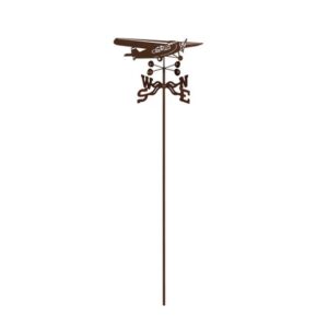 TriMotor Airplane Weathervane with Garden Mount