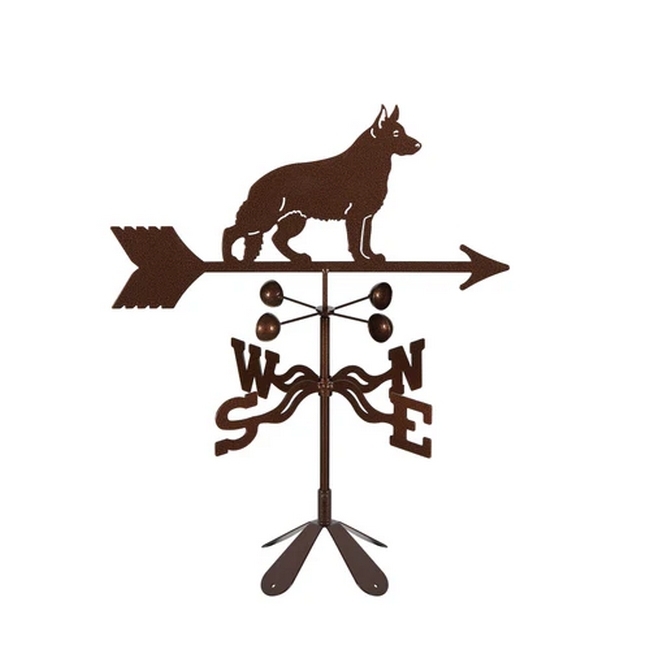 German Shepherd Weathervane - Choice of Roof, Deck, Post, 4-Sided, or Garden Mount - Image 7