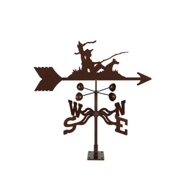 Fisherman Fishing Weathervane - Choice of Roof, Deck, Post, 4-Sided, or Garden Mount