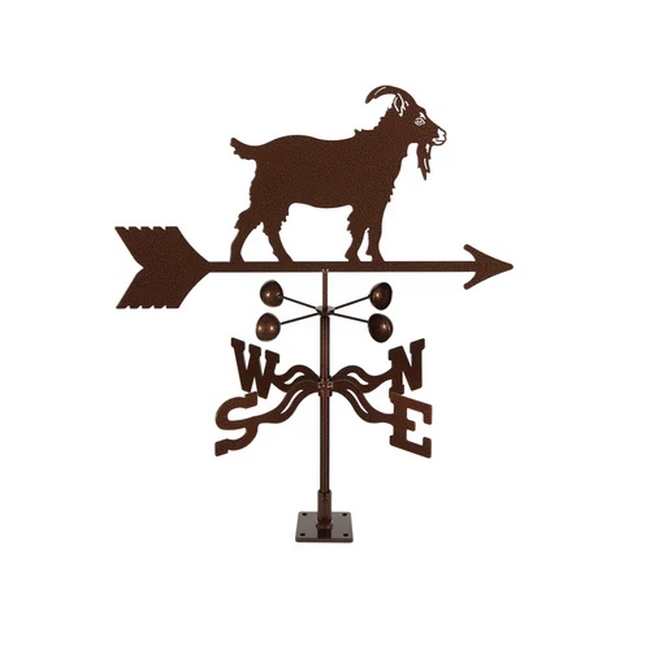 Goat Weathervane - Choice of Roof, Deck, Post, 4-Sided, or Garden Mount