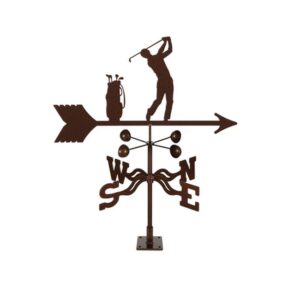 Male Golfer Weathervane - Choice of Roof, Deck, Post, 4-Sided, or Garden Mount (Copy)