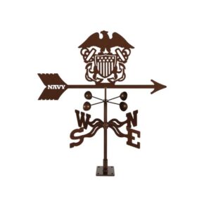 Navy Weathervane - Choice of Roof, Deck, Post, 4-Sided, or Garden Mount
